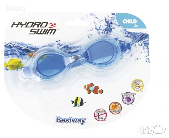 Цветни детски очила за плуване 3+ години - Bestway, снимка 4 - Водни спортове - 46288519