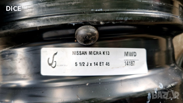 Нисан Рено 14 4х100 железни джанти Nissan Renault 4x100, снимка 6 - Гуми и джанти - 51917390
