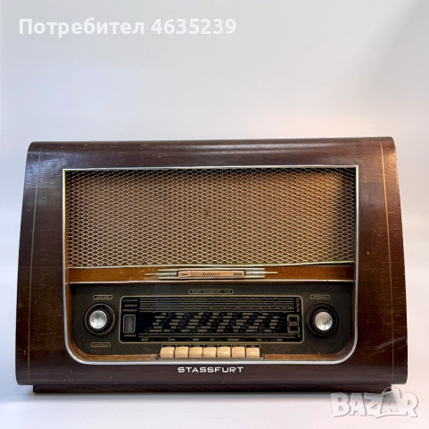 радиоприемник STASSFURT радио, снимка 3 - Антикварни и старинни предмети - 52935519