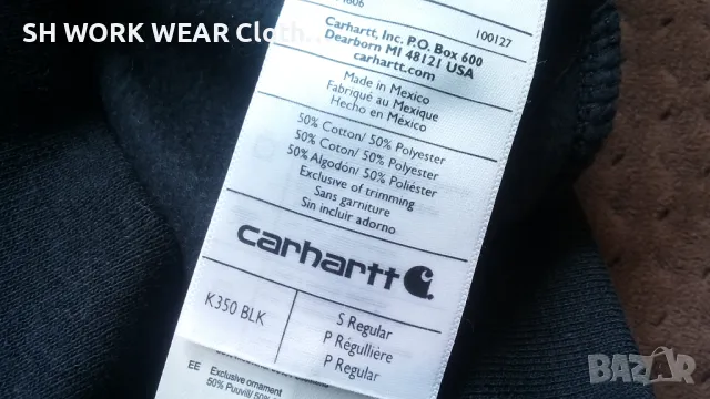 Carhartt Midweight Zip Front Sweatshirt K350 размер S Горница W4-334, снимка 16 - Суичъри - 48831996