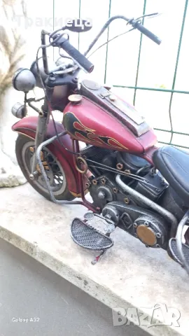 МЕТАЛЕН МОТОР МАКЕТ МОДЕЛ ИГРАЧКА , снимка 2 - Антикварни и старинни предмети - 50238866