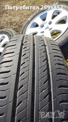 Джанти с гуми 15" от Пежо 307, снимка 4 - Гуми и джанти - 53830226