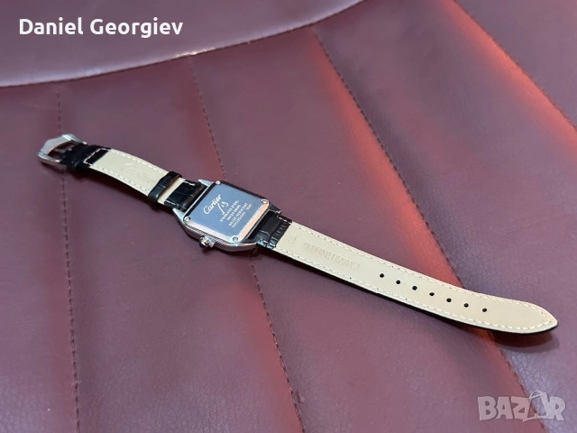 Нов Cartier Santos Часовник с Кожена Каишка, снимка 5 - Луксозни - 53925465