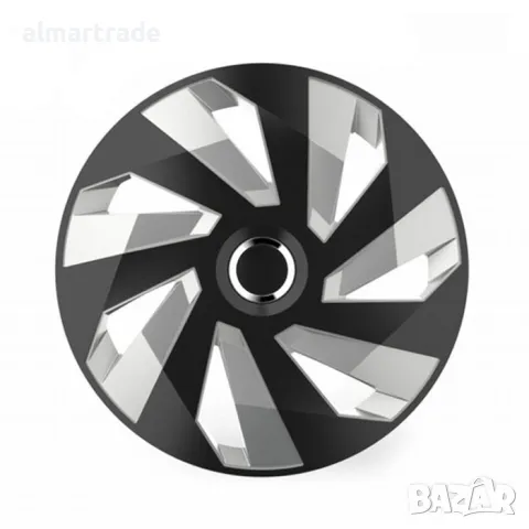 Тасове за джанти 14'' Versaco Vector RC Black/Silver, снимка 1 - Аксесоари и консумативи - 48661398