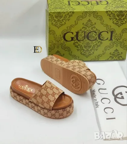 дамски чехли gucci , снимка 3 - Чехли - 46929929