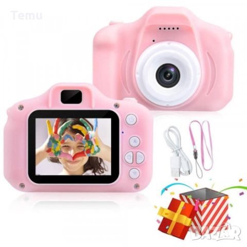 Детски електронен фотоапарат. Цвят: Син или Розов, снимка 6 - Други - 46417134