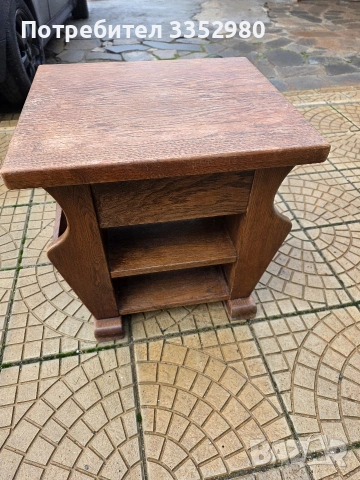 Дървена ретро масичка, снимка 3 - Маси - 53400732