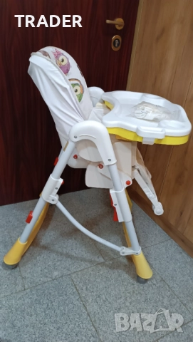 Детско столче стол за хранене Lorelli Primo Yellow Cute Owls, снимка 2 - Столчета за хранене - 41058288