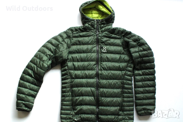 HAGLOFS Rock down hood men - мъжки олекотено пухено яке, S, пухенка