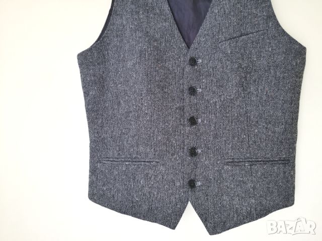 H&M Wool Vest / S* / мъжки елегантно официален елек с вълна / състояние: ново, снимка 11 - Костюми - 45201065