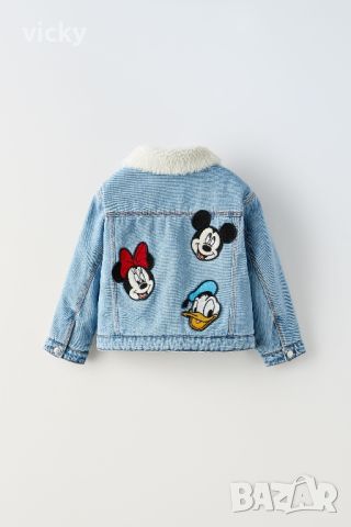 Детски дънков комплект, ZARA DISNEY - яке и дънки, 2-3г, 98см, снимка 2 - Детски комплекти - 46307254