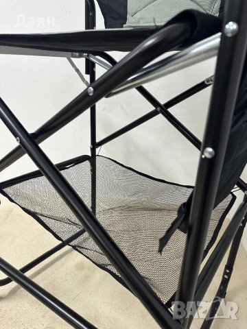 Сгъваем режисьорски стол със сгъваема странична масичка COSTWAY, сгъваем стол за гримьори , снимка 10 - Столове - 53203865