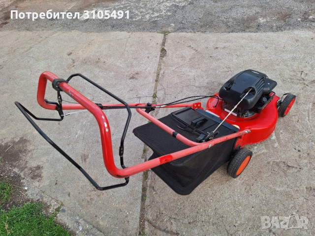 Косачка Briggs ALKO 4.5к.с. 48см самоходна мулчираща с кош, снимка 6 - Градинска техника - 54115073