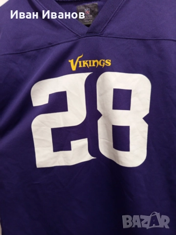 Оригинална фланелка на Минесота Викингс - Ейдриън Питърсън, снимка 8 - Други спортове - 51709112