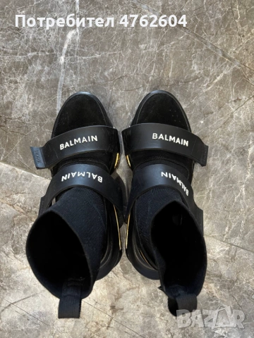 Balmain B-Bold High-Top Sneakers Високи сникърси тип чопрап, снимка 6 - Маратонки - 53803957