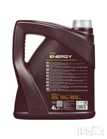 Моторно масло MANNOL ENERGY 5W-30 4L., снимка 2 - Аксесоари и консумативи - 53748420
