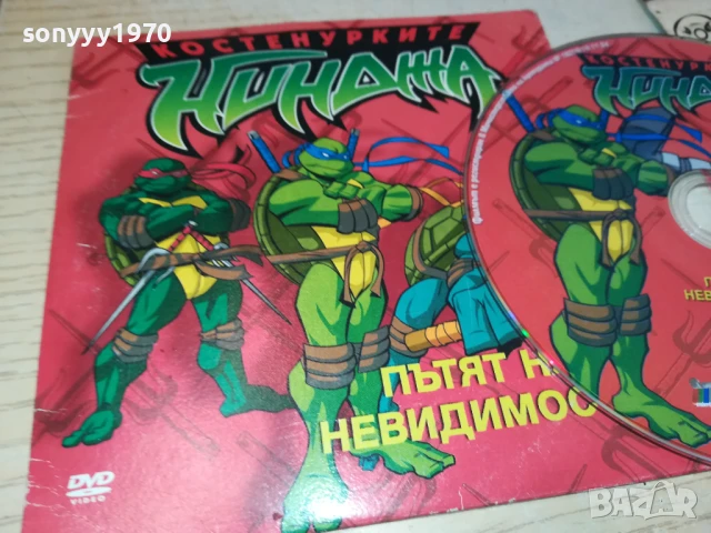 костенурките нинджа двд 1306251358, снимка 3 - DVD филми - 50654196