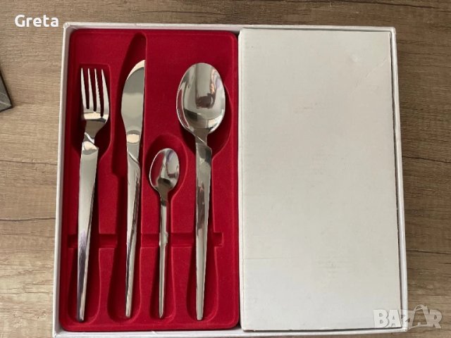 Комплект прибори за хранене, снимка 2 - Прибори за хранене, готвене и сервиране - 50803303