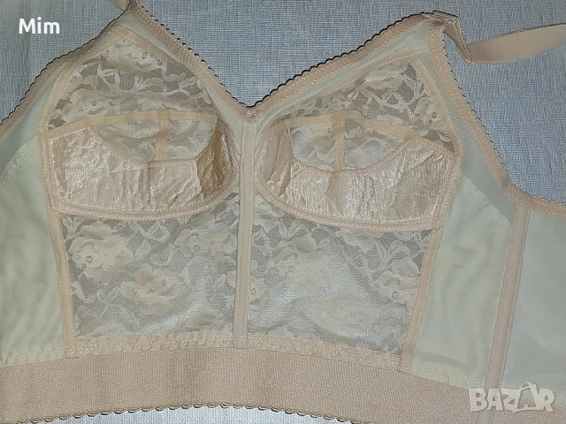 Validation 80 B Дантелен ретро / Винтидж / сутиен в цвят телесен , снимка 6 - Корсети, бюстиета, топове - 50802855