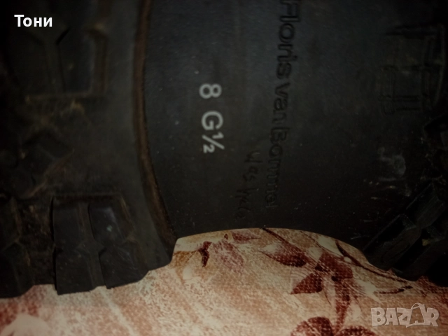 FLORIS VAN BOMMEL Оригинал Нови Мъжки Боти Изцяло от Натурална Естествена Кожа 42/43, снимка 16 - Мъжки боти - 52309708