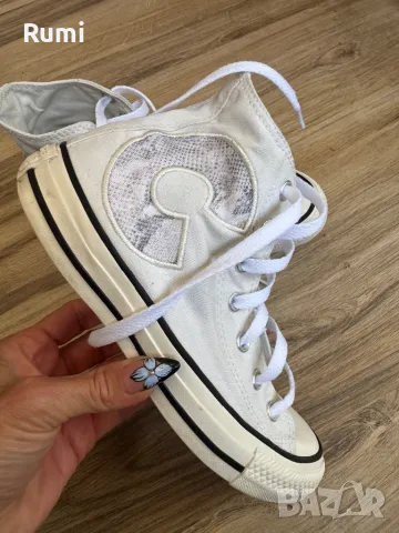 Оригинални високи шикозни кецове Converse! 37,5 н, снимка 3 - Кецове - 49454359