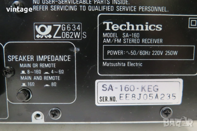 Technicsl SA-160_35, снимка 7 - Ресийвъри, усилватели, смесителни пултове - 53835268