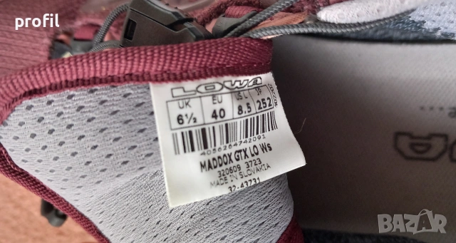 Lowa Maddox GTX дамски маратонки №39/40, снимка 12 - Маратонки - 53744072