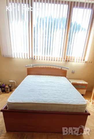 Спалня с двулицев матрак 114 х 190 см с ортопедична рамка, снимка 1 - Спални и легла - 46019586