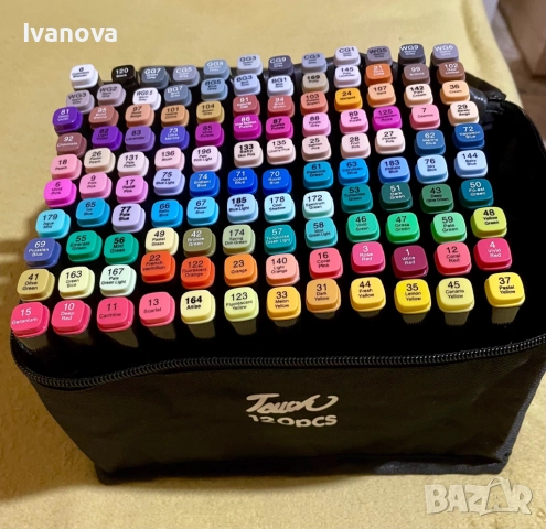 Комплект маркери Touch – 120 броя 🎨