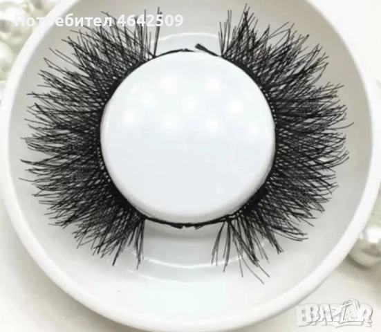 5 Чифта Обемни Професионални Изкуствени Мигли + Лепило, снимка 2 - Козметика за лице - 52425321