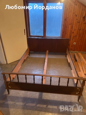 Дървена спалня / легло – като ново, неупотребявано., снимка 5 - Спални и легла - 52584869