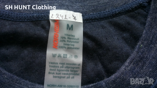 NORHEIM 70% Merino Wool Thermo размер M термо блуза 70% Мерино Вълна - 1433, снимка 7 - Блузи - 52417625