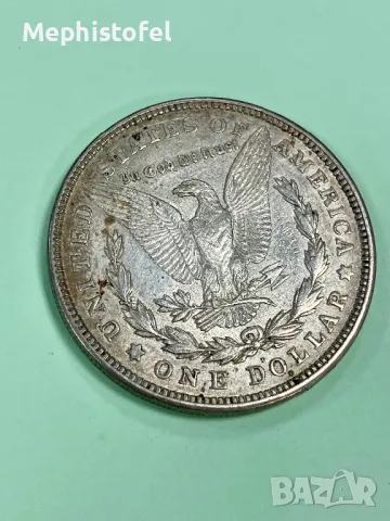 1 долар 1921 г, САЩ / Morgan Dollar D - сребърна монета, снимка 1 - Нумизматика и бонистика - 48402990