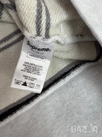 SUPREME Striped Hoodie ( M) , снимка 7 - Суичъри - 48825804