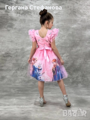 Рокля Елза и Ана размери от 98 до 128см, снимка 3 - Детски рокли и поли - 52733280