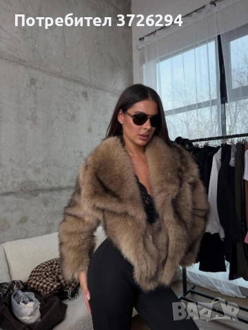 ✨ Супер меко палто с естествен ефект  , снимка 2 - Палта, манта - 52406986