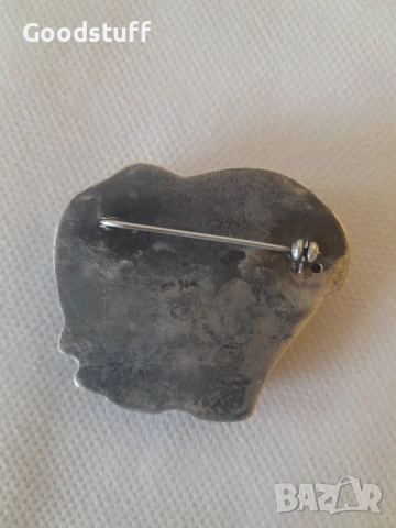 Сребро, брошка, слон, 925, винтидж , снимка 7 - Антикварни и старинни предмети - 52514882
