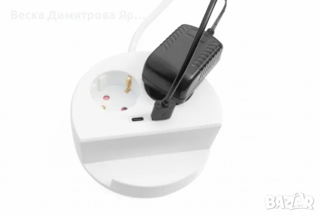 Technaxx, Настолно гнездо за мобилен телефон, 2 x 230V и 2 USB порта, снимка 1 - Друга електроника - 49184783