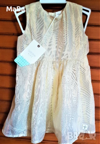 Френска копринена РОКЛЯ, с подплата, 1год. 