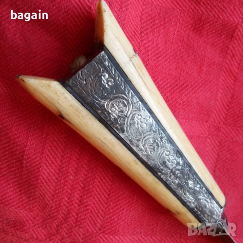 Османски ятаган. нож. Крит., снимка 3 - Антикварни и старинни предмети - 53147428