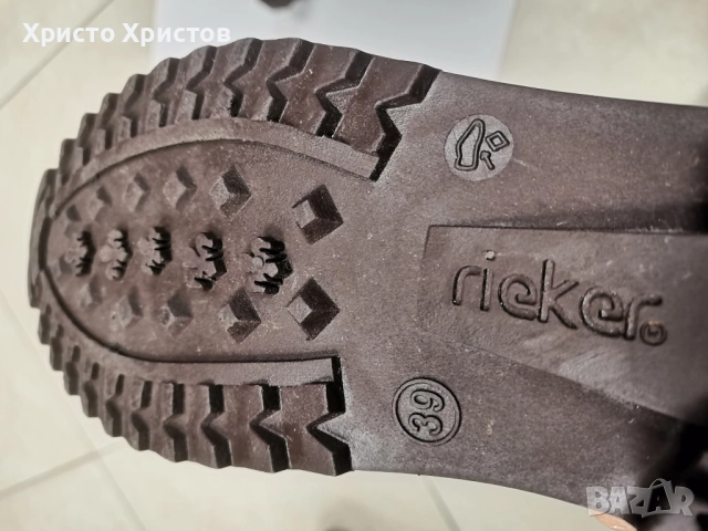 Дамски гумени боти Rieker Размер 39 , снимка 4 - Дамски боти - 52648876