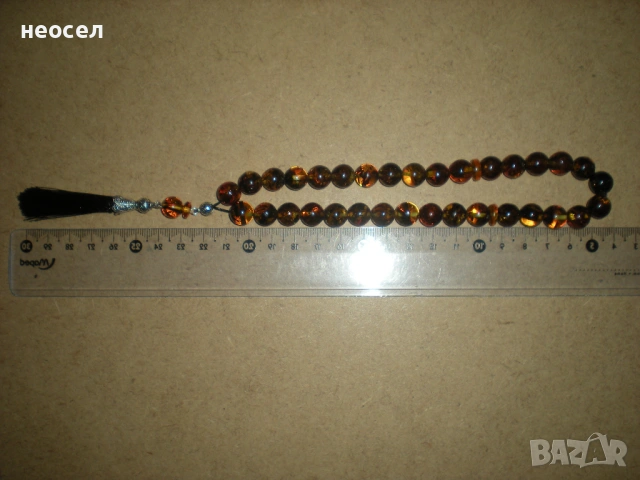 Кехлибарена броеница от балтийски кехлибар, снимка 7 - Други - 49611052