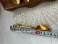 Красиви позлатени лъжички от Англия с пеперуди, снимка 15