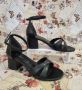Дамски сандали елегантни в черно с каишка , снимка 2