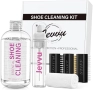Нов Комплект за почистване Концентриран препарат за обувки с пяна, 3 четки и кърпа, снимка 1