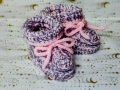 Ръчно плетени бебешки терлички, снимка 2