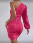 Къса розова рокля, снимка 4