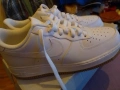 Nike Air Force 1 US 9.5 UK 8.5 #43 275 мм маркови нови маратонки естест.кожа бял Найк, снимка 9