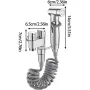 Душ комплект за тоалетна, двойно управление, изход едно в две, ъглов вентил, снимка 2