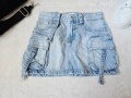 Bershka дамска къса дънкова пола , снимка 7